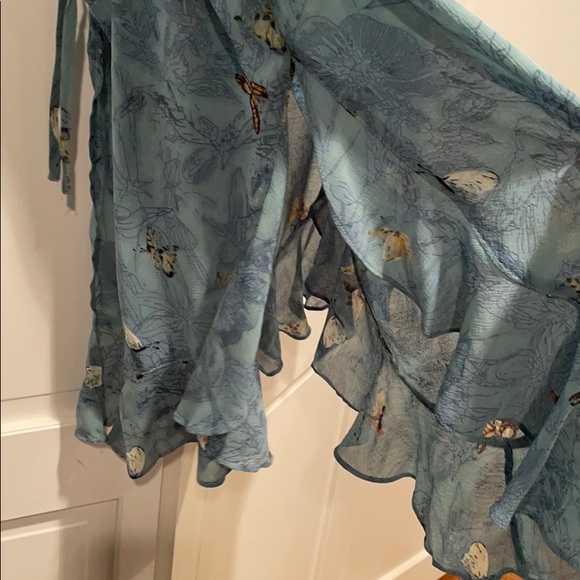 Anthro Wrap Tunic Dress- Pretty Butterfly Design - Picture 8 of 11